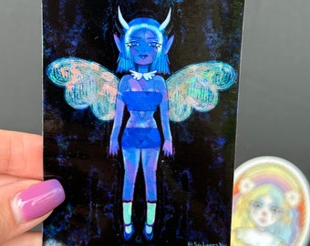 egirl angel demon sticker
