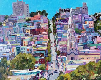 San Francisco Street: Glicee Print