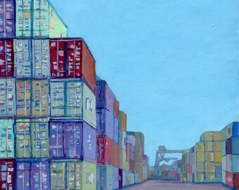 Shipping Crates in Oakland CA: Glicee Print