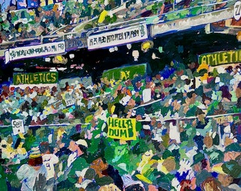 Oakland A's Fans: Glicee Print