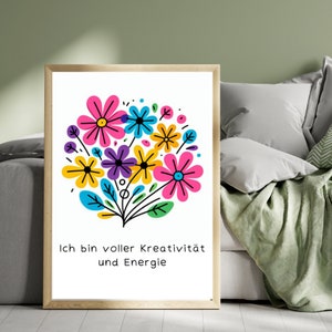 Afirmaciones para niños / archivo pdf / cartel de amor propio / cartel para imprimir / habitación infantil / A4 o A3