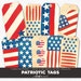Digital Collage Sheet Patriotic Printable Hang Tags 9 | Etsy