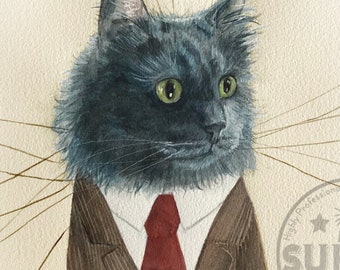 Giclée Print Cat Bear