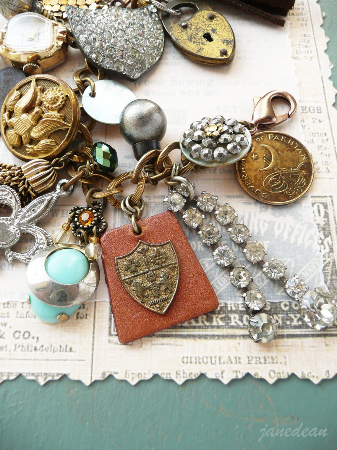 ON SALE NOW Heirloom Trinkets Charm Bracelet recycled Etsy