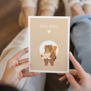 Postkarte für Reisende I Abschiedsgeschenk Reise I Postkarte Weltreise