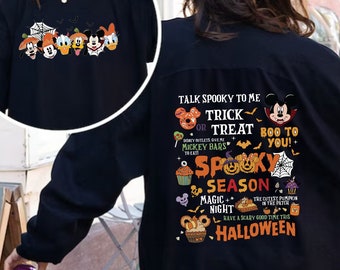 Comfort Colors Mickey's Not So Scary Halloween 2024 Shirt, Mickey & Friends Pumpkin Sweat, Trick Or Treat, Disneyland Family Halloween Trip