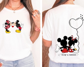 Disney Mickey Minnie Love Shirt, Mickey and Minnie Valentines Tee, Disneyland Love Shirt, Mickey Minnie Shirt, Kiss Love Shirt