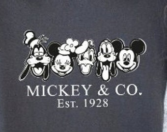Retro Mickey Co d Est 1928 Shirt, Disneyland Shirt, Family Disney  Shirt, Trendy  for Women