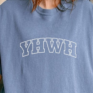 Comfort color Divine Name Yahweh YHWH Shirt, Aesthetic Gift for Christian, Jesus Lover Shirts, Religious Church Apparel, Bible Verse Faith