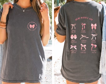 Christian Crewneck Balletcore Christian Shirt Christian Merch Pink Bows Shirt Coquette Clothing Teenage Girl Gifts Coquette Top Ballet