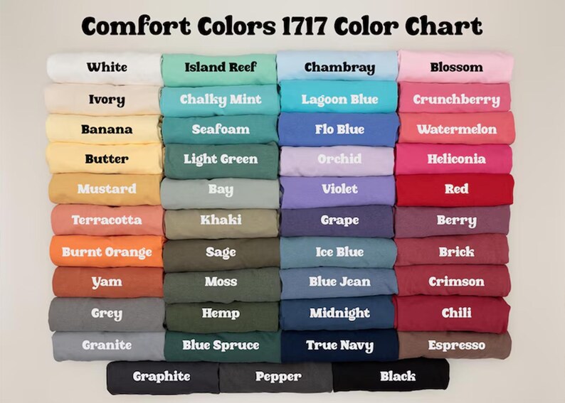 The image is a color chart displaying various soft drink flavors and their corresponding colors.