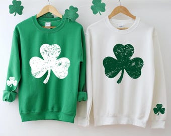 St. Patrick's Day Sweatshirt, Irish Shamrock Sweatshirt, Saint Patricks Day Sweatshirt Women, St Patricks Hoodie,