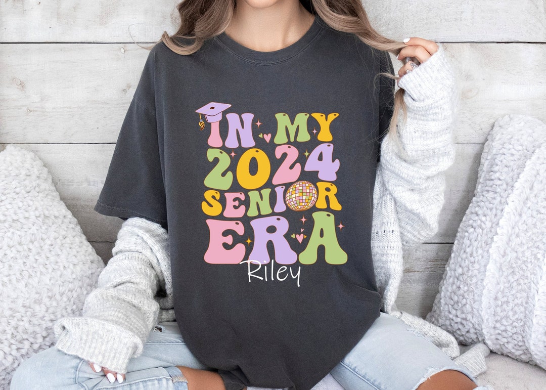 Comfort Colors® in My 2024 Graduate Era Shirt, Custom Graduation Shirt ...