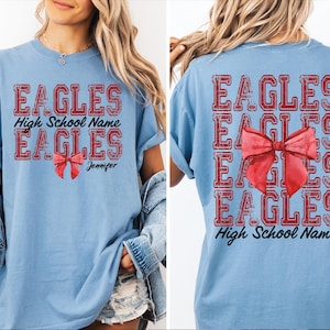 Comfort Colors® Custom Mascot Shirt, Personalized School Spirit, Team Mascot Shirts, Teacher Shirt, Sports Team, Football Volleyball Team
