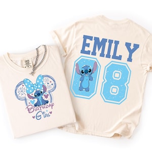 Disney Stitch Birthday Girl Shirt, Disney Stitch Birthday Girl Shirt,, Stitch Birthday Shirt, Disney Stitch Tee, Disney Stitch Besties Shirt