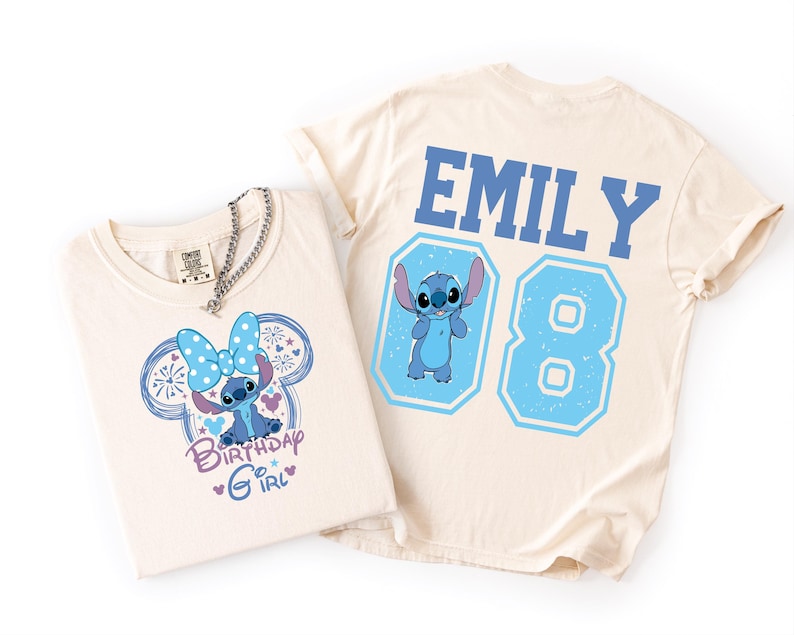 Disney Stitch Birthday Girl Shirt, Disney Stitch Birthday Girl Shirt,, Stitch Birthday Shirt, Disney Stitch Tee, Disney Stitch Besties Shirt