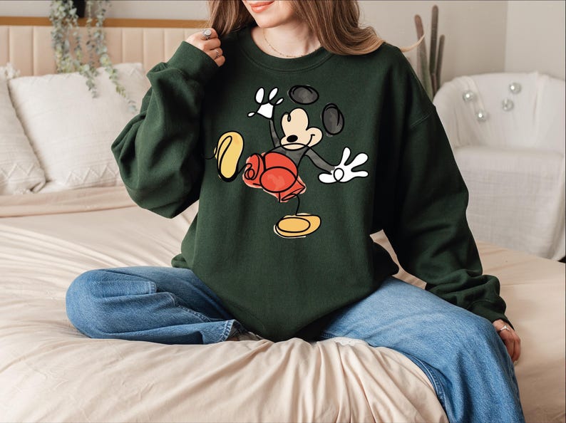 Mickey Mouse Since 1928 Sweatshirt, Mickey Hoodie, Disneyworld Comfort Color Shirt, Retro Disney Family Matching Trip Shirt, Sleeve Mickey imagem 9