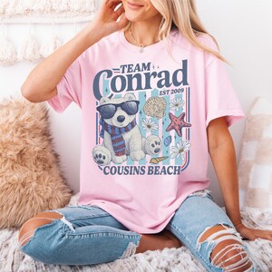 Comfort Colors®Team Conrad Junior Mint Bear Shirt, Turned Pretty Shirt, TSITP Cousins Beach Fan Shirt, Summer Romance Book Fan Sweatshirt Bild 3