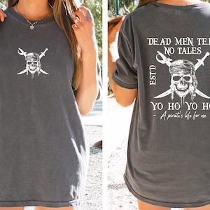 Comfort Colors® Pirates Of The Caribbean Dead Men Tell No Tales Shirt, Retro 90s Pirates Shirt, Vintage Pirates Shirt,