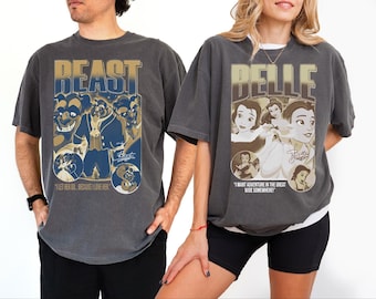 Beauty and The Beast Shirt, Disney Couple T-Shirt, Princess Belle Sweatshirt, Mrs. Potts and Chip Matching Shirt, Magic Kingdom Shirt