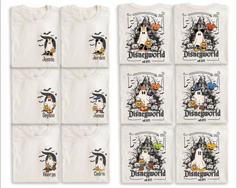 Custom Disneyworld Mickey And Friends Shirt, Retro Disneyworld Trip Tee, Disney Family Vacation Shirt, Custom Name Disney Family 2025 Shirts