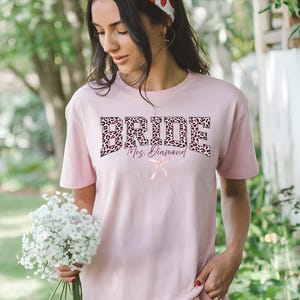 Custom Bride Bridesmaid Shirt, Comfort Colors, Bridal Party Gift, Wedding Day Getting Ready, Trendy Bachelorette Merch, Group Matching Tee