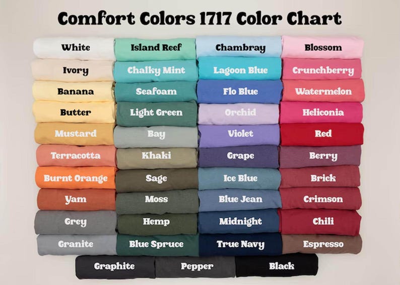 The image is a color chart displaying various soft drink flavors and their corresponding colors.
