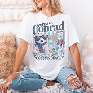 Comfort Colors®Team Conrad Junior Mint Bear Shirt, Turned Pretty Shirt, TSITP Cousins Beach Fan Shirt, Summer Romance Book Fan Sweatshirt Bild 5