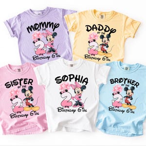 Custom Birthday Shirt, Minnie Mouse Birthday Girl Shirt, Disneyland Birthday Party, Birthday Gift, Disneyland Birthday Trip