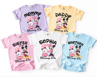 Custom Birthday Shirt, Minnie Mouse Birthday Girl Shirt, Disneyland Birthday Party, Birthday Gift, Disneyland Birthday Trip