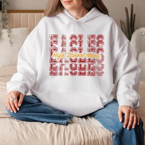 Custom Mascot Hoodie, Personalized School Spirit Sweatshirt, Team Mascot Shirts, Teacher Shirt, Sports Team Shirts, Football Volleyball Team