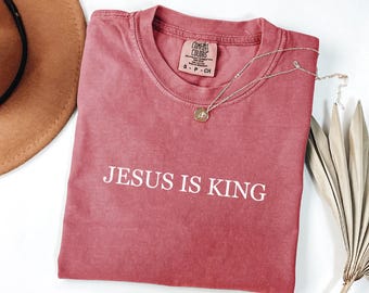 Comfort Colors® Yeshua Shirt, Jesus is King Shirt, Jesus Shirt, Jesus t shirt, Jesus Merch, Christian Streetwear, Mens Christian,Faith Shirt