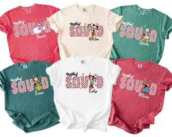 Disney Christmas Sweatshirt, mickey minnie christmas party, family disney christmas shirt, christmas matching shirt, disney christmas