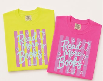 Camiseta Bookish Lee Más Libros Camiseta Regalo para amantes de los libros Sudadera Literaria Bookworm Booktok Colores Cómodos Regalo para Profesor Regalo para Lector