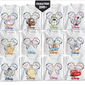 Disneyland All Characters Shirt, Mickey Friends Sweatshirt, Toy Story Shirt, Star Wars Shirt, Disney Princess Shirt, Disney Family Matching