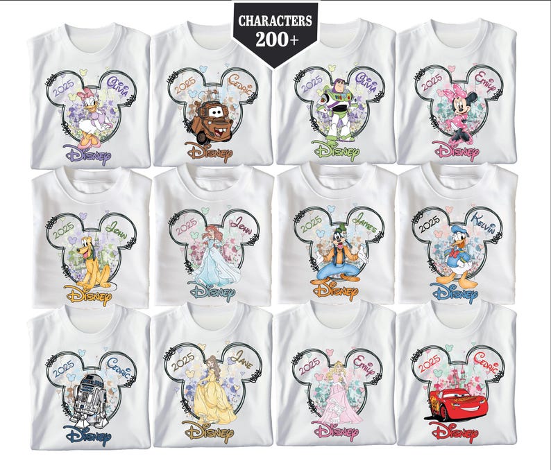 Disneyland All Characters Shirt, Mickey Friends Sweatshirt, Toy Story Shirt, Star Wars Shirt, Disney Princess Shirt, Disney Family Matching