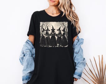 Vintage Girls Will Be Girls Witch  Shirt, Funny Witch Vintage Shirt, Vintage Halloween Women Shirt, Witchy Vibes Shirt