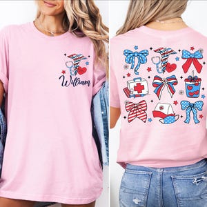 Comfort Colors® Floral American Flag Shirt, Womens 4th Of July Shirt, Floral USA Shirt, Patriotic Shirt, Memorial Day Gift, Independence Day