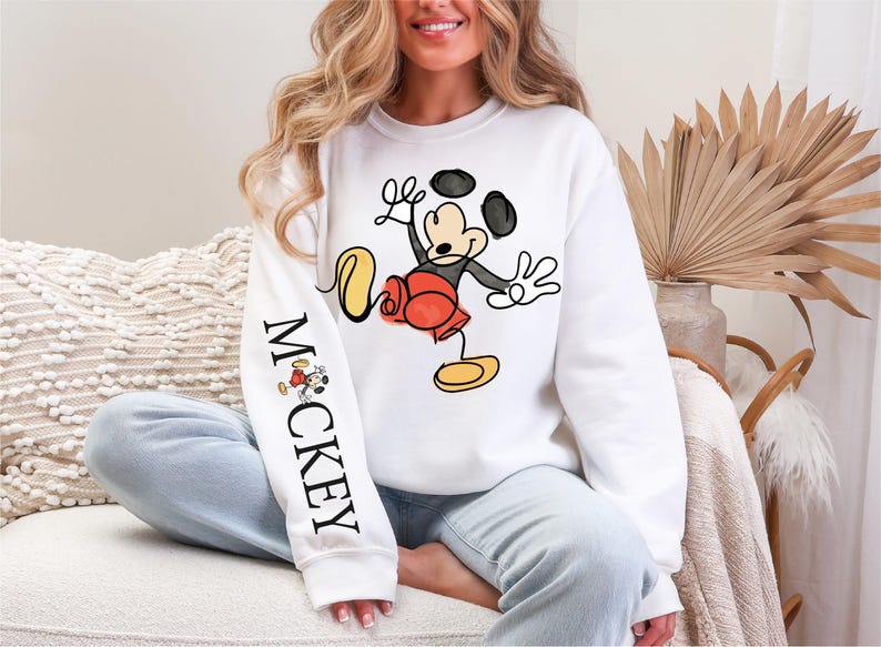 Mickey Mouse Since 1928 Sweatshirt, Mickey Hoodie, Disneyworld Comfort Color Shirt, Retro Disney Family Matching Trip Shirt, Sleeve Mickey imagem 7