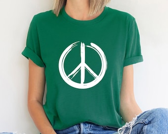 Peace Sign Shirt, Peace Symbol Shirt, Peace T-shirt, Graphic Tees For Women, World Peace Shirt, Inspirational Shirt, Womens Tshirts