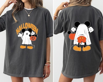Disney Mickey Halloween Comfort Colors Shirt, Mickey Ghost Sweatshirt, Retro Mickey Spooky Shirt, Mickey's Not So Scary, Disney Halloween