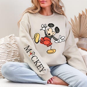 Mickey Mouse Since 1928 Sweatshirt, Mickey Hoodie, Disneyworld Comfort Color Shirt, Retro Disney Family Matching Trip Shirt, Sleeve Mickey