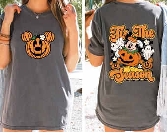 Tis The Season Halloween Comfort Colors Shirt, Mickey Ghost Sweatshirt, Retro Mickey Spooky Shirt, Mickey's Not So Scary, Disney Halloween