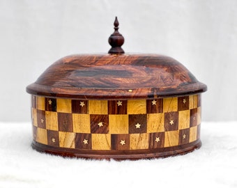 Handgefertigter Holzeintopf aus Holz - Eine rustikale Ergänzung für Ihr Essgeschirr Bestes Muttertagsgeschenk, Hochzeitsgeschenk