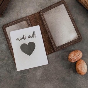 Gepersonaliseerde leren hoes, hoes voor rijbewijs, leren hoes voor identiteitsbewijs, identiteitskaarthouder, cadeau voor chauffeur, identiteitsbewijs-portemonnee, gegraveerde hoes, identiteitsbewijshouder