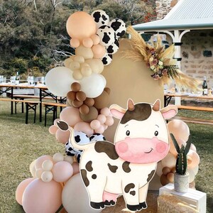Pink Farm Big Decor CutOut, Cow, Animals Barnyard Ranch, Decor, Decoration Theme, Birthday Party, Party Stand Up Prop, Digital Download