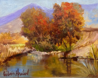 Fall Trees, Landscape, Oil Painting, Barbara Haviland, Texas Artist