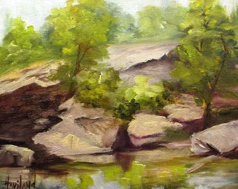 3 Plein Air Paintings from Marble Falls 300.Austin,Texas,original, oils, Landscapes, BarbaraHavilandFineArt.com