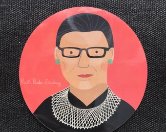 Ruth Bader Ginsburg vinyl sticker RBG