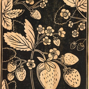 Strawberries Block Print image 6